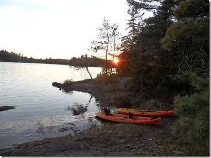 Beautiful Sunset on Grandure Lake, photo by Anne Marie Prevost